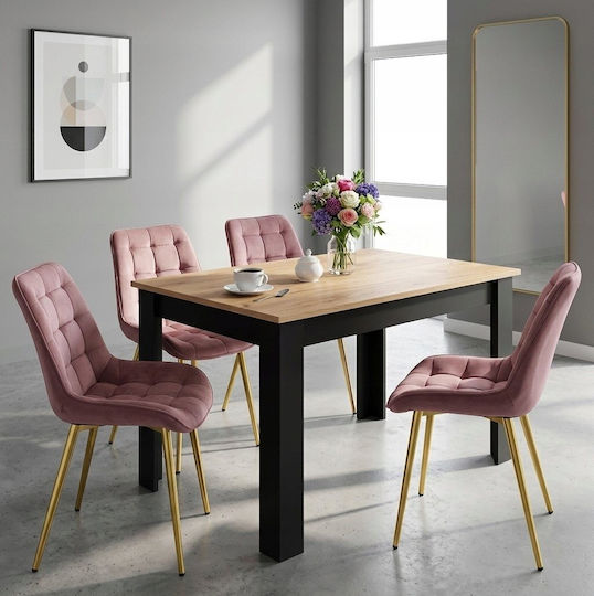 Velvet Dark Pink Dining Chair
