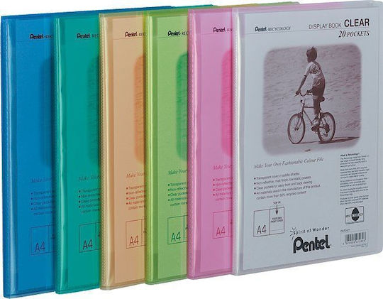 Transparent File Folder for A4 Paper Pink