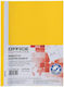 Office Products Transparent File Folder for A4 Paper Yellow