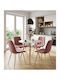 Velvet Dark Pink Dining Chair
