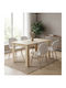 Dining Chair with Artificial Leather Upholstery White 52x47x46cm