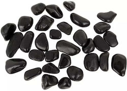 Nb Minerals Γυαλισμένες Πέτρες Black Pebble Iv 10-20mm Ενυδρείο Terrarium 5kg/opak