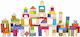 Viga Toys Τουβλάκια Colorful Set Ξύλινα για 2+ Ετών 100τμχ