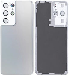 Samsung Galaxy S21 Ultra 5g Batterycover+camera Lens Silver Grade A Samsung Galaxy S21 Ultra 5g Batterycover+camera Lens Silver Grade A