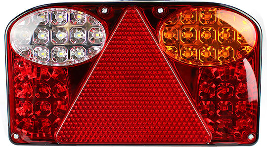 LED Трейлър Задна Светлина 12-24v 23.5x13.5 Cm Лява Триъгълен Рефлектор