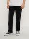 Kais 264 Мъжки Панталон Джинс Regular Tapered Fit Черен