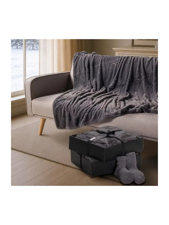 Teoran Boon Sesselüberwurf 130x170cm Grau