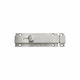 Flat Brass Bolt 60mm Matte Nickel Metalor 530-8006