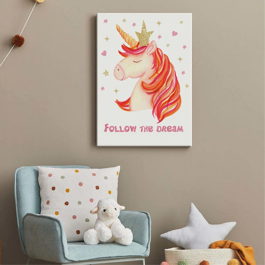 Caravelshop Kids Wall Art on Canvas 70x50cm