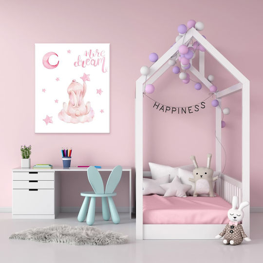 Caravelshop Kids Wall Art on Canvas 60x50cm