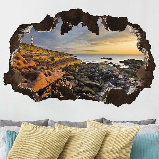Dreidimensionales Wandsticker Tarbat Ness Portmachomack Schottland 60x90cm