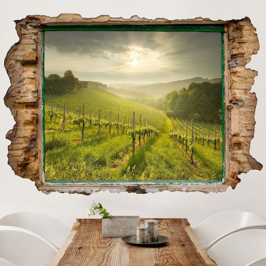 Dreidimensionales Wandsticker & Wandgemälde Weinrebe 60x90cm