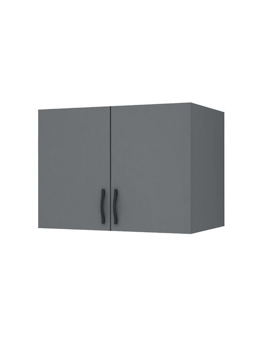 Megapap Rectangular Loft Closet Shelf Chipboard Anthracite 80x51.8cm GP028-0110,4