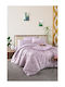Mc Decor Set Steppdecke Übergröße 230x250cm 144 MCL.KPY.ZEBRA Flieder 3 Stück