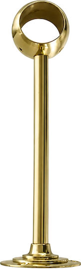 Brass Support Pipe Ø35 Straight 21cm Gold Metalor 075-1021