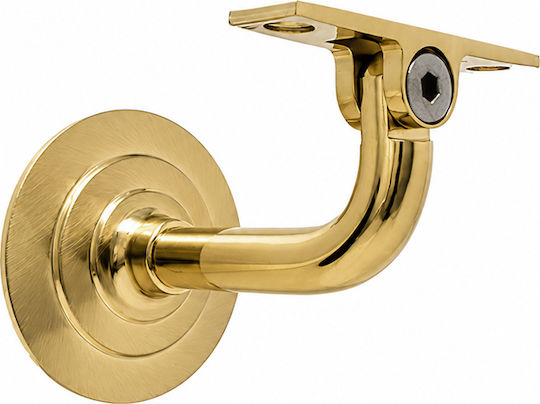 Support For Wooden Handrail Brass Folding Gold Metalor 074-1001