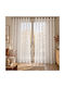 My Home Luxury Curtain With Grommets White 270x270cm