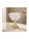 Keskor Decorative Vase Glass Gold Dimensions 24xH27cm
