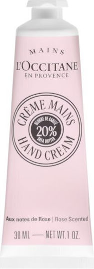 L'Occitane Shea Rose Rich Cremă Reconstrucție pentru Mâini Uscate 30ml