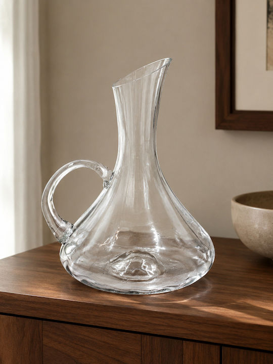 Keskor Стъклена Карафа за Сервиране на Вино 27см с Капачка 2100ml
