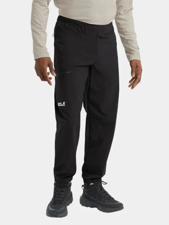 Jack Wolfskin Trail Men's Long Hiking Trousers Black