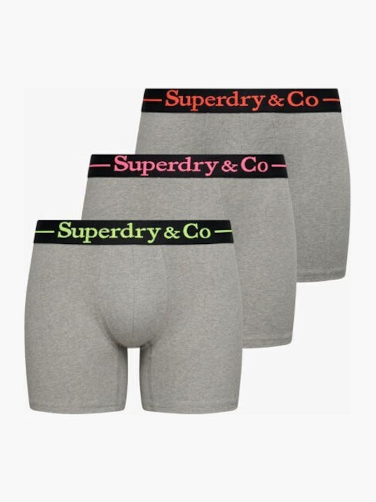 Ανδρικά Μποξεράκια Grey Marl/grey Marl/grey Marl 3Pack