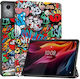 Калъф Книга Tri-fold Стойка Lenovo Tab K11 Plus Графити