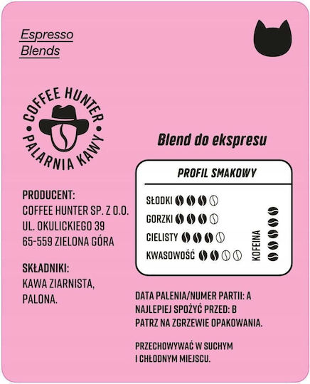 Coffee Hunter Cafea cu filtru Polo Kotka Ciocolată în Boabe 250gr