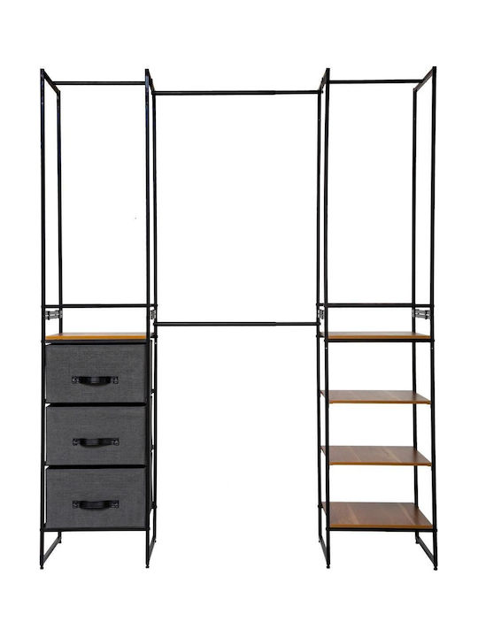 5Five Подова закачалка от метал Черна 180x46.5x198cm