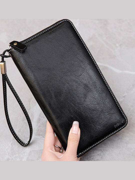 Portofel Dama Mare cu RFID Negru