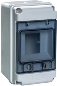 Elettrocanali Wall Mounted Waterproof Fuse Box 1 Row 4 Elements