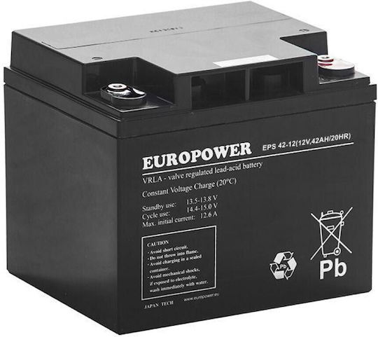 Europower UPS-Batterie mit Gewicht 42Ah und Spannung 12V