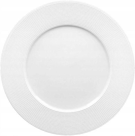 Rak Porcelain Evolution Πιάτο Γλυκού από Πορσελάνη Λευκό με Διάμετρο 25cm