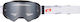 Motocross Goggles O'neal B-22 Paint White Black Silver Mirror