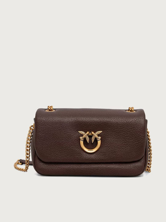 Pinko Leather Women's Crossbody Bag Brown