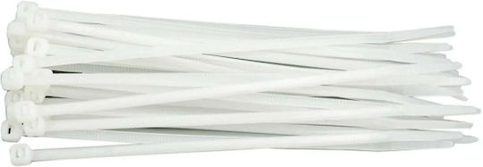 Vorel Plastic Cable Ties 150mmx150mm in White Colour (100pcs) 73883