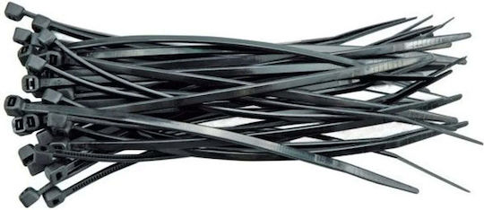 Ergom Plastic Cable Ties 160mmx3mm In Black Colour 100pcs E01TK-01020100501