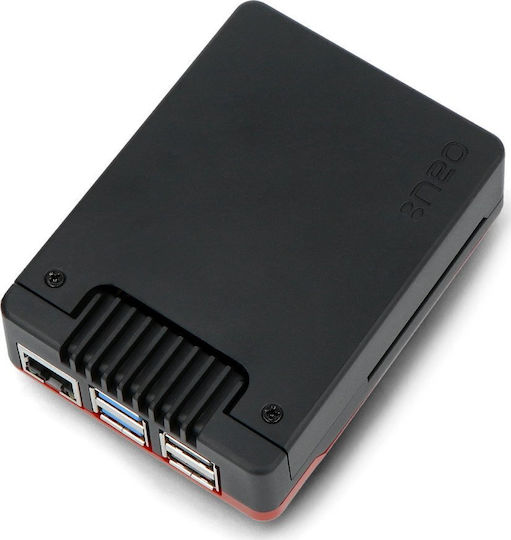Argon40 Argon Neo 5 Широк Калъф Raspberry Pi 5 С Вентилатор Черно-червен Arg-24095