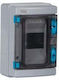 Kanlux Wall Mounted Waterproof Fuse Box 1 Row 4 Elements