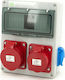ELS Elektrotechnika Wall Mounted Waterproof Electrical Fuse Box W190xH90xD240mm