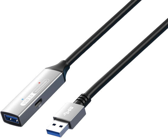 PremiumCord USB 3.2 Kabel USB-A-Stecker - USB-A-Buchse Schwarz 5m