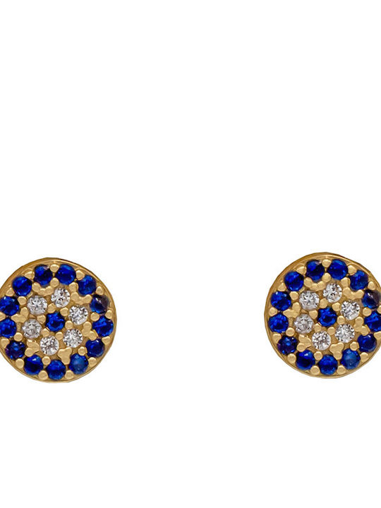 Savvas Design Ohrringe aus 9K Gold mit Steinen SKO02124