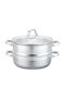 Klausberg Rostfreier Stahl Untiefe Topf Dampfgaren 3,5l / 24cm