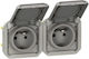 Legrand Plexo Doppelter Steckdose Wasserdicht Grau