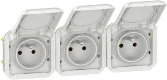 Legrand Triple Walled Power Socket White