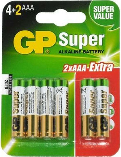 Genius Pack Alkaline Batteries AAA 1.5V 6pcs