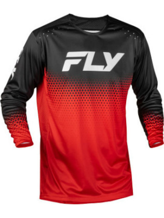 Παιδική Μπλούζα Μοτοκρός Fly Racing Rayce Sonar Κόκκινο Μαύρο Λευκό