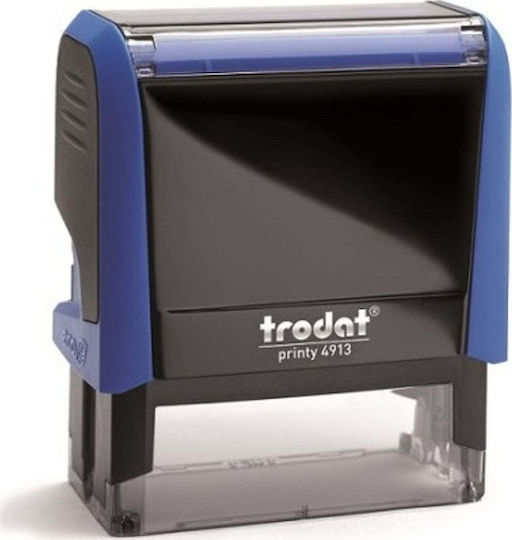 Trodat Printy 4913 Self-Inking Stamp and Blue Ink