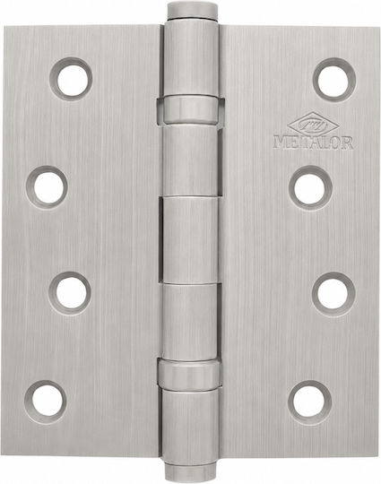 Metalor Scharnier Platte 2 Lager Messing 100x89mm Matt Nickel