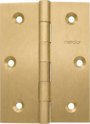 Μεντεσές Πλάκα Ορειχάλκινος 100x42mm Ματ Χρυσό Metalor 302-3/12